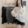 Women's Summer Thin Knitwear Oversized Spicy Girl Top Loose Sweater Outer Wear Hollow Out Cardigan Plus Size