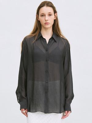 LE Summer Sheer Shirt (Charcoal)