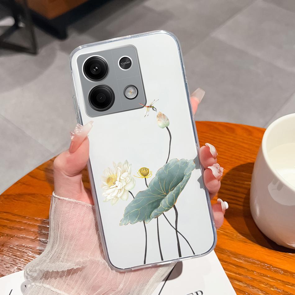 

For Xiaomi Redmi Note 14S Case Simple Design Transparent Silicone Back Cover Soft Slim TPU Shockproof Phone Cases Funda Coque Redmi Note 14S&Silicon