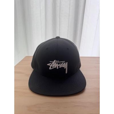 Used STUSSY Stussy Cap Black Embroidered Logo