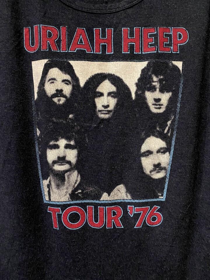 Tour 76 URIAH HEEP Band Shirt Black Classic Unisex Size S5XL UU068 Unisex T-Shirt L