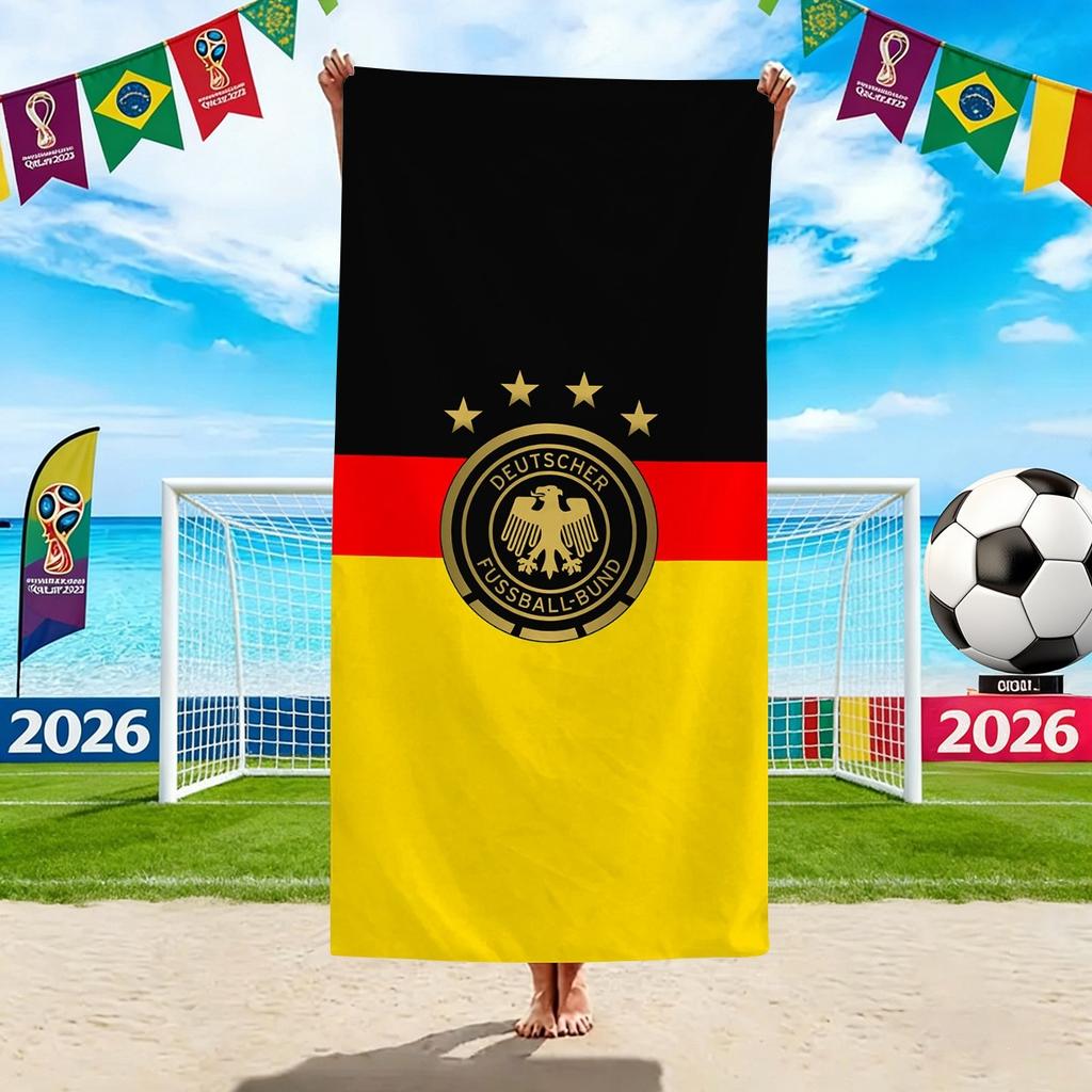 World Cup Beach Towels, Us-Canada-Mexico Football Team Microfiber Quick-Drying Absorbent Bath Towels, Sports Towels