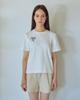 SISTERHOOD Heart Basic T-Shirt - White