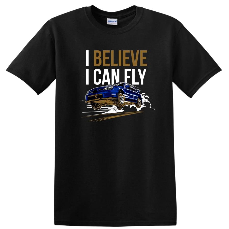 Believe I Can Fly Car T Shirt Cool Automotive Graphic Tee for Car Enthusiasts XS
