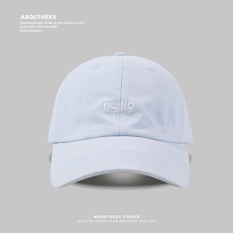 Cotton Letter Embroidered Baseball Cap For Girls Spring Summer Casual Sun Protection