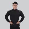Koszula Męska Modna Slim Fit Jednolity Kolor Długi Rękaw Biznesowa Bawełniana i Lniana Męska Casualowa Sportowa Fitness Odzież Bazowa Top