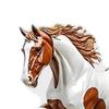 2D Acrylic Horse Ornament Desktop Display Collectible Flat Table Sign Figurine for Home