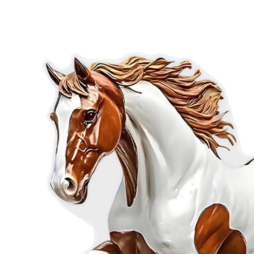 2D Acrylic Horse Ornament Desktop Display Collectible Flat Table Sign Figurine for Home
