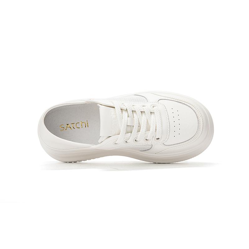 [Mesh Breathable White Shoes] Thick Soled Two On Casual Board Shoes, Lightweight Casual Shoes, Mesh Shoes for Women