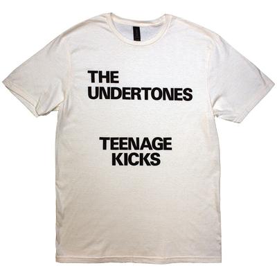 The Undertones Teenage Kicks Text T-Shirt Tops Tee Neutral New