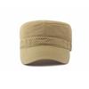 Summer Breathable Flat Top Hat Men's Outdoor Sunscreen Hat for Middle-Aged and Elderly Climbing Full Sealed Cap
