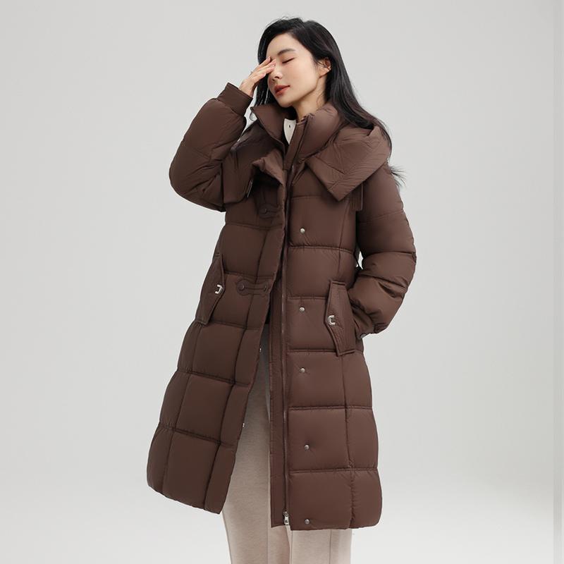 Autumn Winter Thicken Warm Parka Women Casual Sweety Solid Color Big Pocket Loose Long Hooded Coat Jackets Outwear