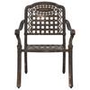 Garden Chair 2 pcs Bronze 55 x 56.5 x 91 cm Aluminum