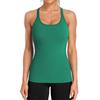 CHARMLEAKS Ribbed Workout Tank Tops for Women with Built In Bra Tight Racerback Scoop Neck Athletic Top