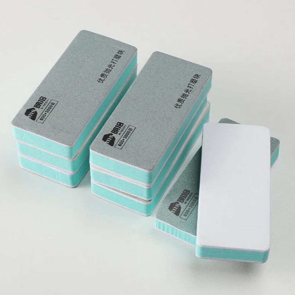 1/5/10Pcs Multifunctional Reusable Hand Sander Blocks Double Sided Sanding Sponge 600X3000 Grit For Watch Case Strap Polishing