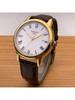Tissot Carson, κίνημα χαλαζία, αδιάβροχο 30μ ανδρικό ελβετικό ρολόι, 40mm λευκό καντράν, ατσάλινη κάσα, δερμάτινο λουράκι T085.410.36.013.00