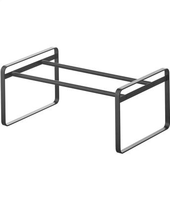 Yamazaki Extendable Shoe Rack, Black, Approx. W41-70 X D25 X H17.5cm, Frame, Fits Under Shoe Cabinet, Shoe Storage, 7210