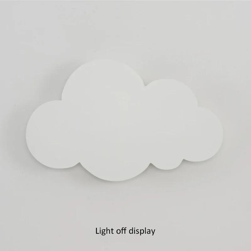 LED Cloud Wall Lamp Baby Room Acrylic Sconce Bedroom Bed Living Dining Room Attic Creative Warm Decoration Lighting Wall Light