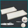 Bandeja de Plástico Rectangular con Drenaje Base para Maceta Recolector de Agua de Condensación Bandeja Larga Estrecha para Maceta