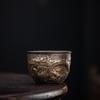 111ml Gilt Rust-glazed Auspicious Dragon Teacup Boutique Tea Bowl Mug Tea-tasting Smelling Cup Chazhan Master Cups Teaset Craft