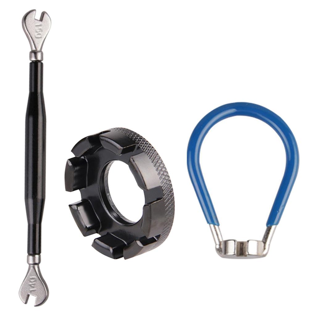 Bike Spoke Wrench Set Steel Bike Rim Correct Tool Multi-functional Spoke Tool Road and Mountain Bike Spoke Tool