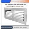 Stainless Steel Marine Ventilation Cover Double Hole Louvered Exhaust Vent Corrosion Resistant for Ship Cabins & Decks