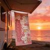 Cute Sanrio Hello Kitty Multi Beach Towel Colorful Print Essential for Swimming Fitness Yoga Camping Best Holiday Present