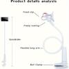 Lazy Bedside DesktopMobile Phone Clamp Bracket Flexible Long Arm Gooseneck Lazy Person Bracket With Handle Overhead Live Bracket 5