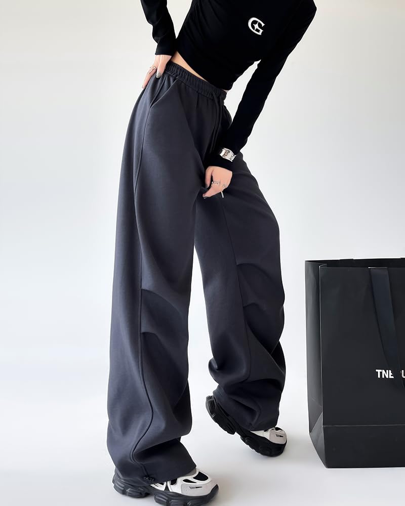 LUJPOIR Long Jersey Jogger Loose Running Women's Pants, Sweatpants, Pants, Sportswear, Casual, Fit, Training,