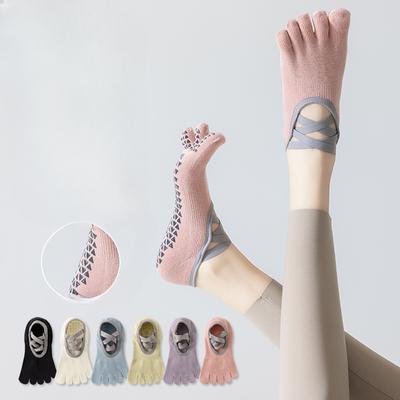 Yoga Five-finger Socks for Women, Summer Professional Fitness Sports, Aerobics, Anti-slip Split-toe Socks, Pilates for Women, Dance Socks