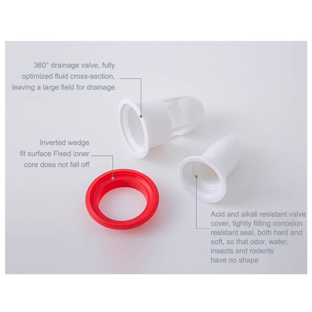 Drain Cover Core Deodorant Bathroom Anti-clogging Pipe Catcher 3.7-5.2cm Tub Plumbing Bath Sink Strainer Reusable Filter