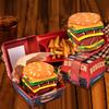 Hamburger Box Socks for Boys Funny Gift for Crew Set of 2 [AGRIMONY] Men, Women, - Men, Women, Father's Day, Christmas, Birthday, Popular, Valentine's