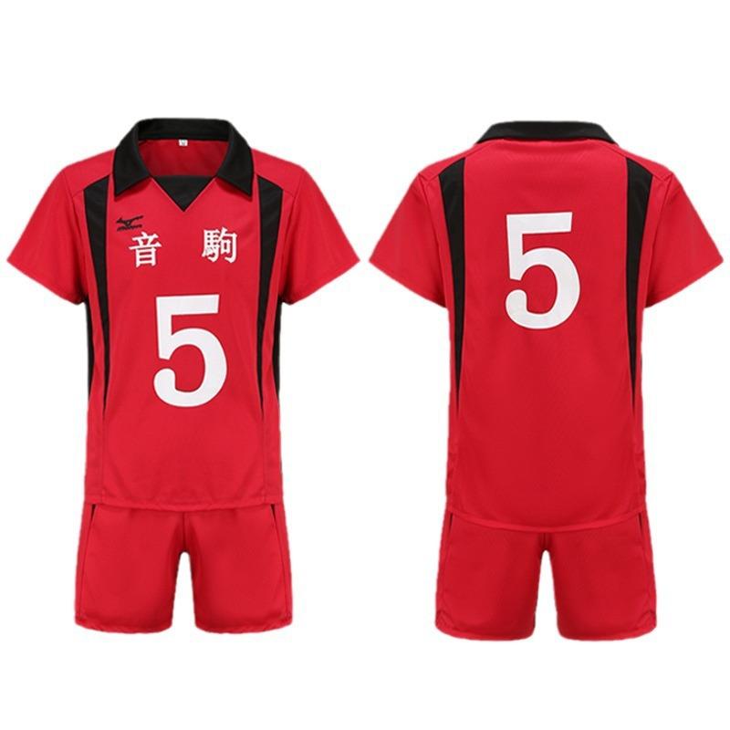 Black-tailed Tielang cos volleyball youth cos service Yin Kou high school solitary claws grinding cosplay suit short-sleeved set