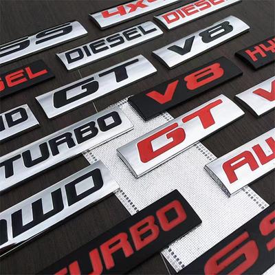 Autoaufkleber GT AWD Hybrid Diesel SS Turbo Logo Emblem Abzeichen Aufkleber für Mazda Skoda Ford Volvo
