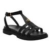 Coach Leather Buckle Closure Roman Sandals Women sandals Black CR866-BLK