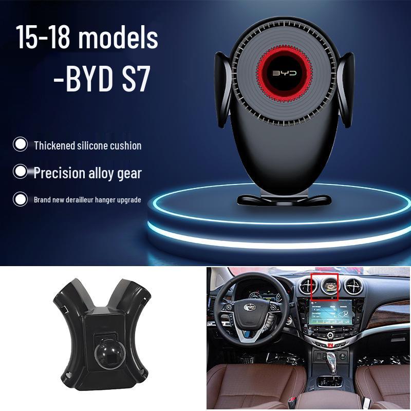 Compatible Gravity Car Phone Holder for BYD S6/S7/Song Pro/Han EV/Qin Navigation Systems