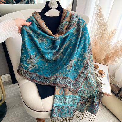 2025 Bohemia Pashmina Hijab Scarf Long Muslim Shawl Female Foulard Soft Turban Head Wraps For Women Headband Luxury Brand