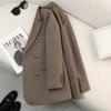 Retro Elegant Women's Long Sleeve Suit Jacket Casual Loose Fit Korean Style Autumn Winter New Arrival plus Size Casual Top