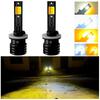 Tricolor Strobe H11 H8 9006 HB4 HB3 9005 H1 H3 H7 880 881 5202 H16 COB Fog Lights LED Bulb Car Day Driving Running Light 3000LM
