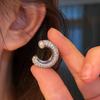 Zircon Ear Cuff: Luxurious, No-Pierce C-Shaped Earrings, 2026 Style, Women's Shimmering Jewelry.