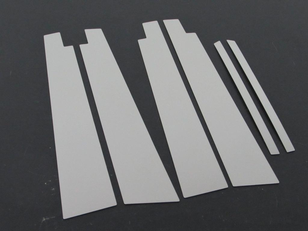 BRIGHTZ Stainless Steel Plated Pillar Panels with Visor Attachment for Toyota Crown Majesta Fits and Crown Majesta Ultra-Mirror (171, 173, 175, 177)