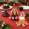 Christmas Tree Trivet Set Wooden Heat-Resistant Coasters with Stand Festive Table Protector for Hot Dishes & Holiday Decor