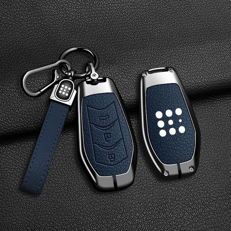 Dfsk 600 Fengon 580 Evolute I-Space I-Pro Landian E5 Portachiavi Lega di Zinco Pelle Custodia Chiave Auto Accessori Auto