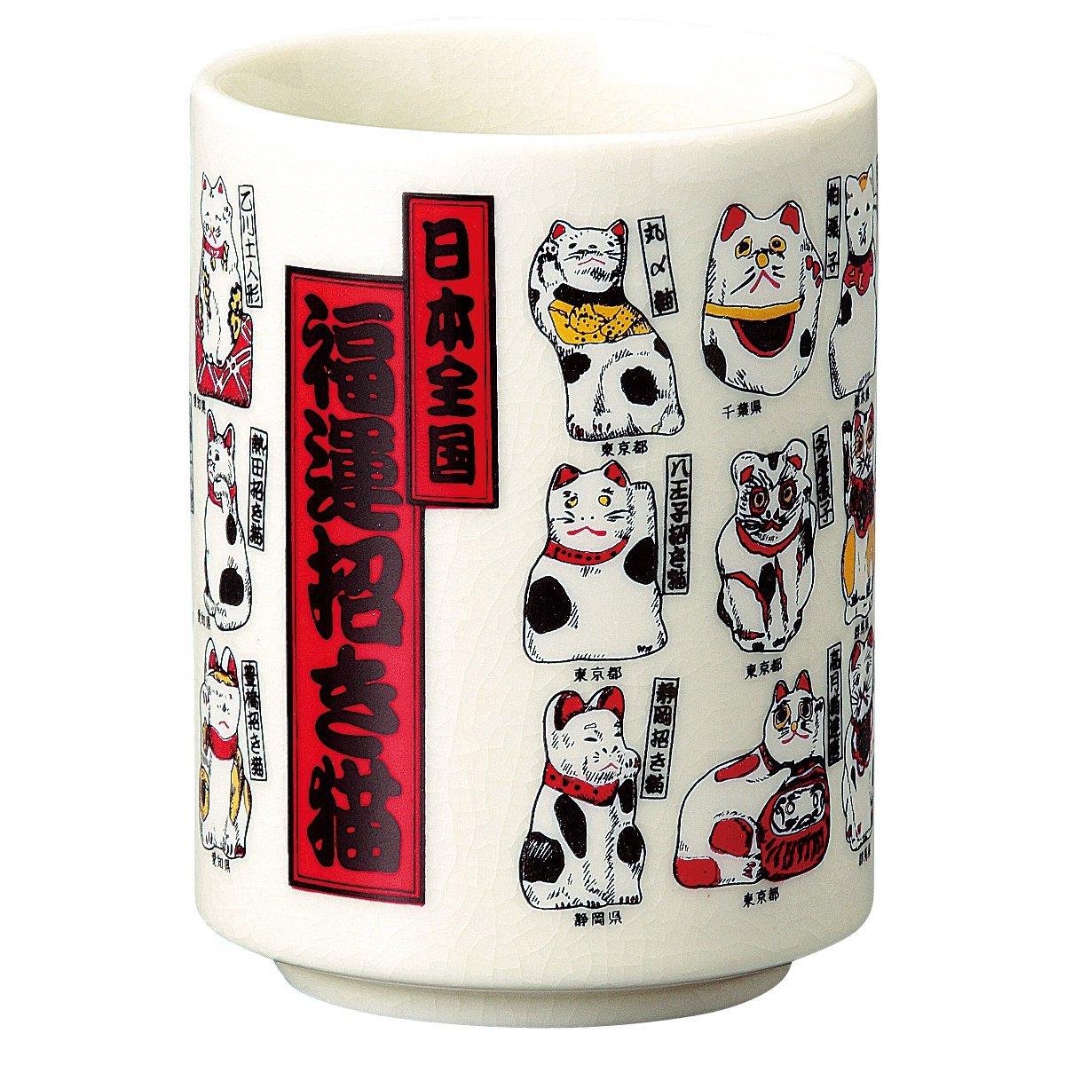

Sohogama Sushi Cat Teacup, Design, 7.5×10.5cm, 488-27-413 белый