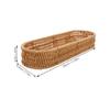 Rectangular Imitation Rattan Cutlery Basket Handwoven Organizer Flatware Kitchen Utensil Storage Tableware Chopstick Holder