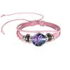 Das Hexenjäger-Team Armband, Zeitstein-Armband, Modisches Rosa-Schwarzes Armband