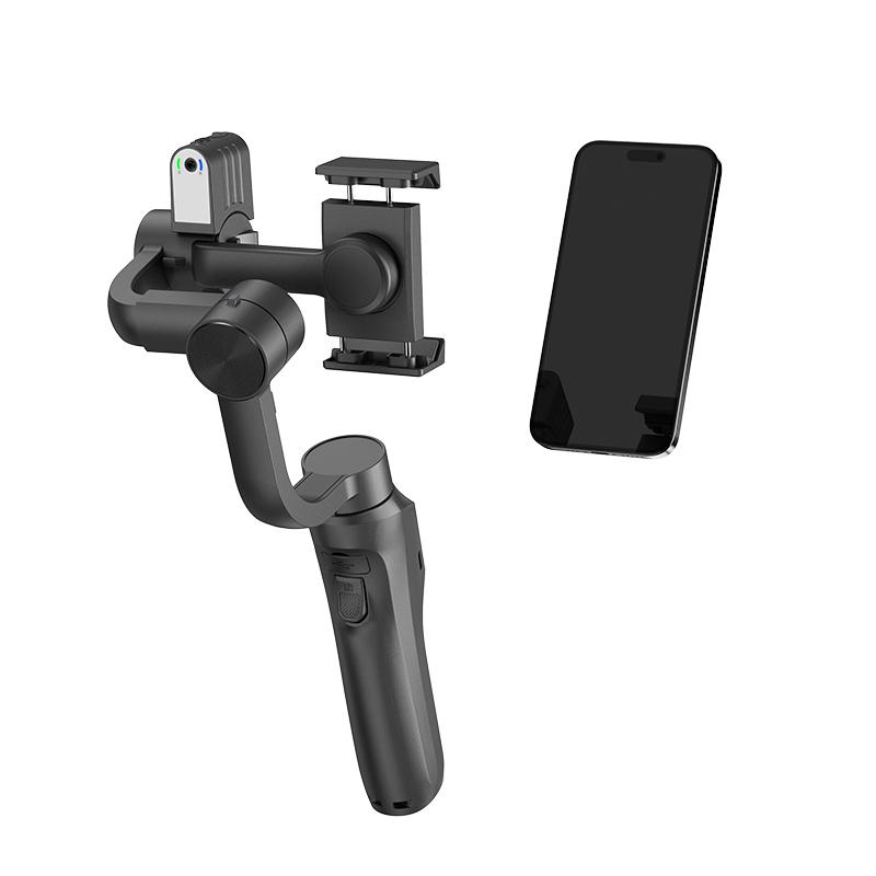 Automatic Smart AI Face Tracking+Fill Light 3 Axis Mobile Gimbal Stabilizer 360 Infinite Vlog Live Travel Video Shooting Gimbal