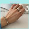 Stylish 925 Silver Ring For Women Minimalist Smooth Surface Square Geometric Shape