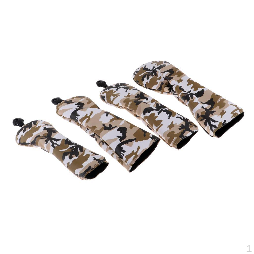 4X Covers 1 3 5 UT Driver Wood Clubs for head - Camo Blue