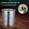 Small Deep Fryer with Basket Pot Removable Frying Basket, Durable Stainless Steel Compact Oil Filter Batch Pot, No Spill Saving for French Fries
